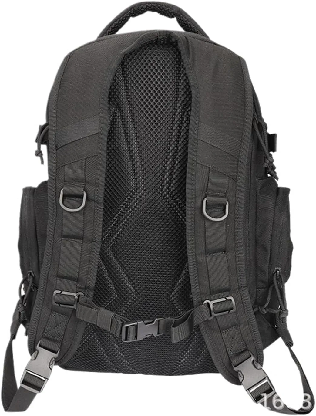 Assault Backpack 600D Sports Outdoor Bag High Capacity Tourism Hiking Mountain Camping Bags(Black)