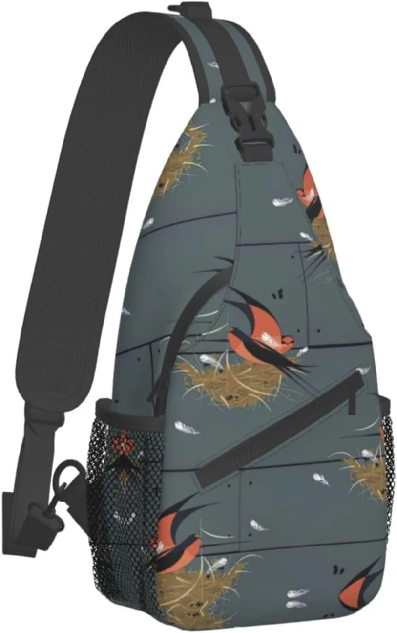 Astronaut Crossbody Bag Chest Shoulder Bag Small Casual Backpack Suitable For Women Men Hiking