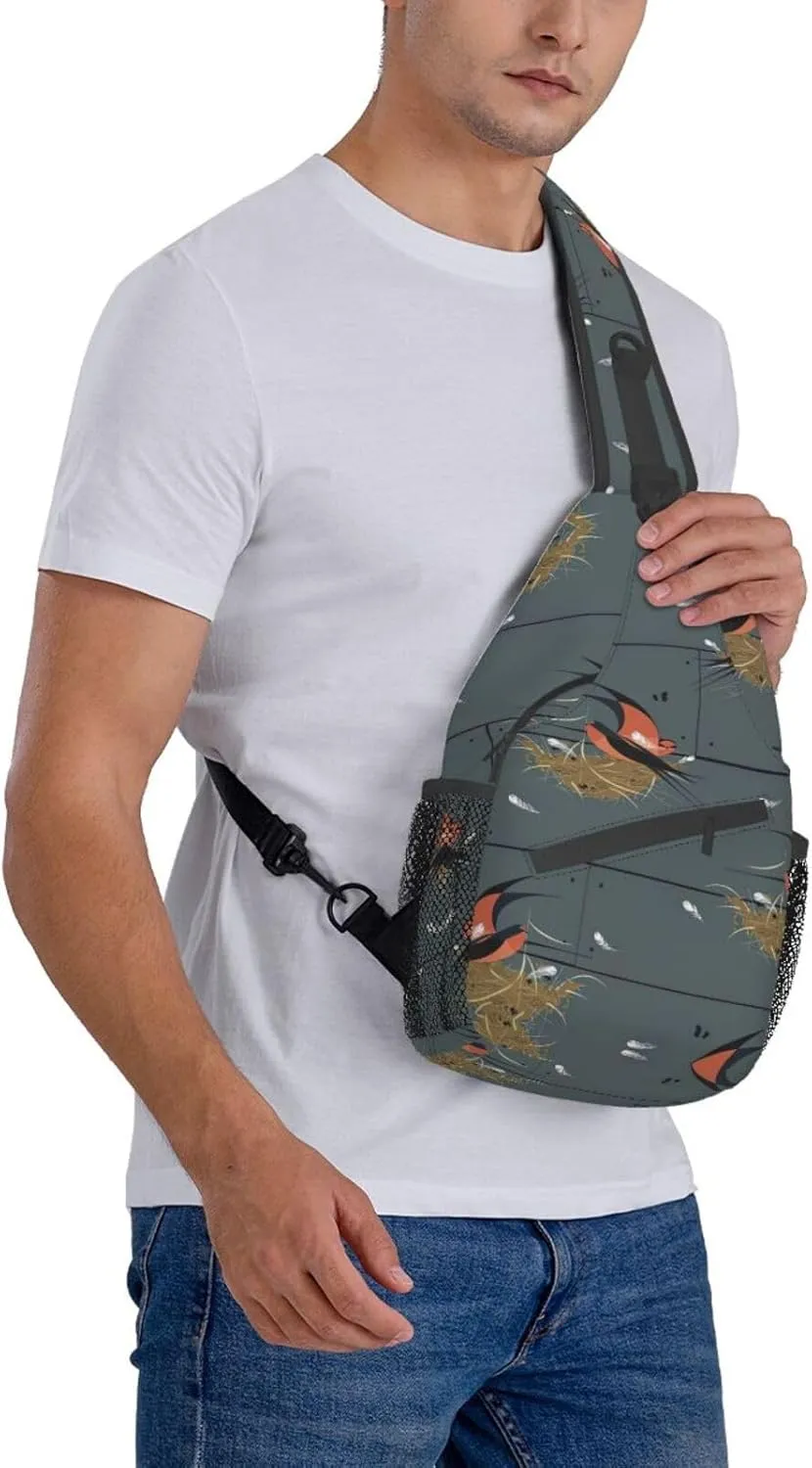 Astronaut Crossbody Bag Chest Shoulder Bag Small Casual Backpack Suitable For Women Men Hiking