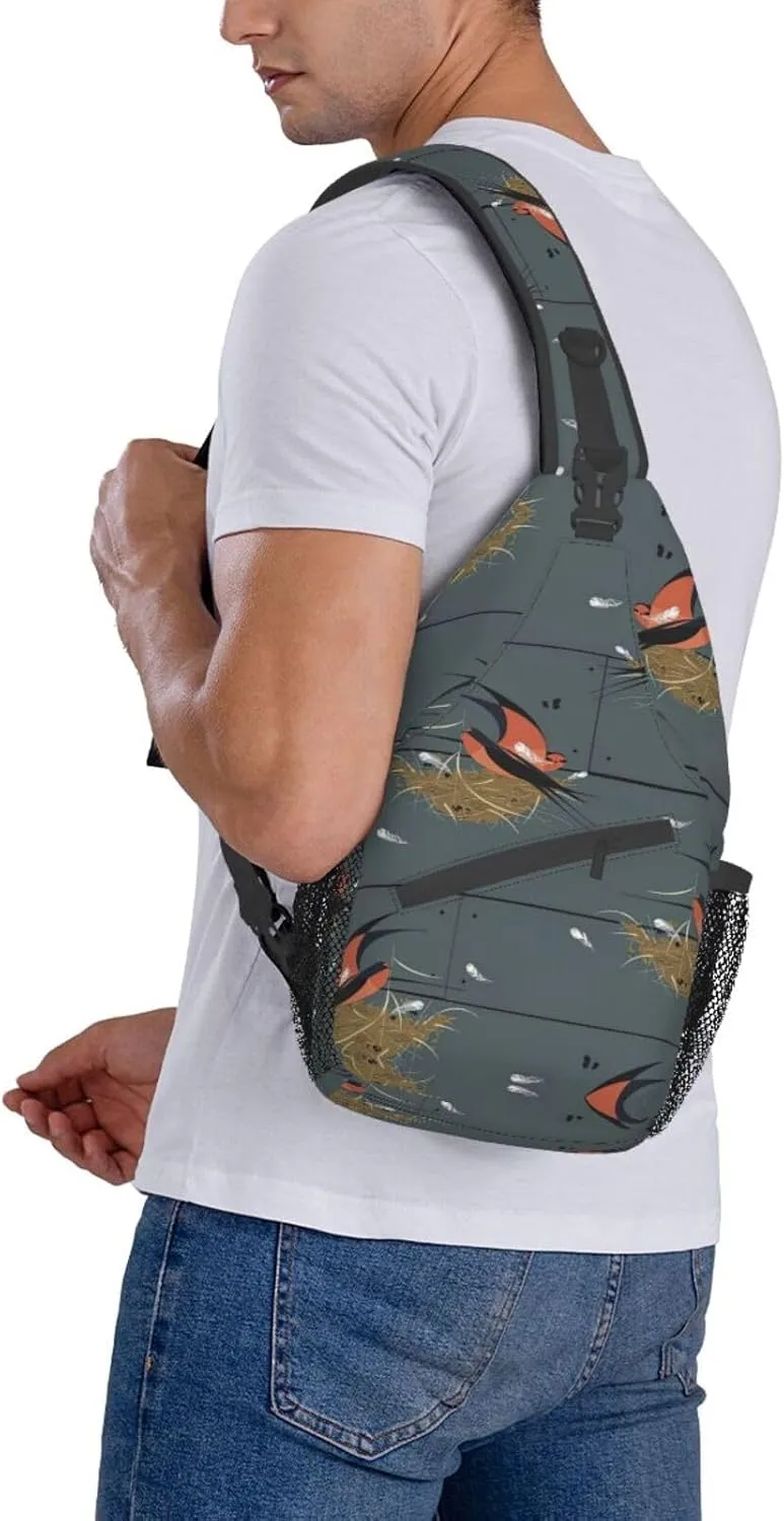 Astronaut Crossbody Bag Chest Shoulder Bag Small Casual Backpack Suitable For Women Men Hiking