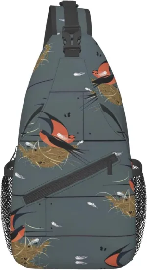 Astronaut Crossbody Bag Chest Shoulder Bag Small Casual Backpack Suitable For Women Men Hiking