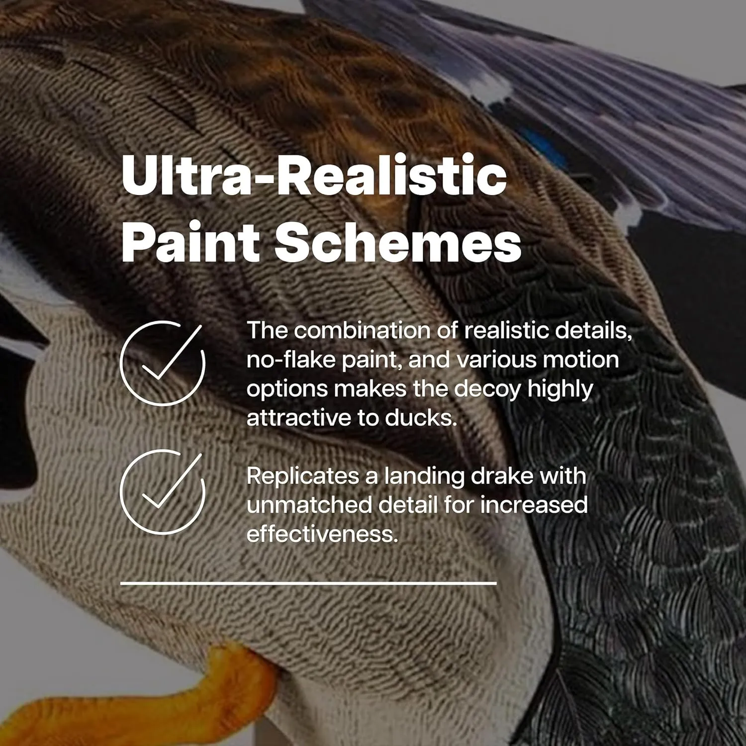 Avian X Powerflight Smart Motion Mallard Spinning Wing Realistic Design Duck Decoy, Ideal for Outdoor Hunting Adventures