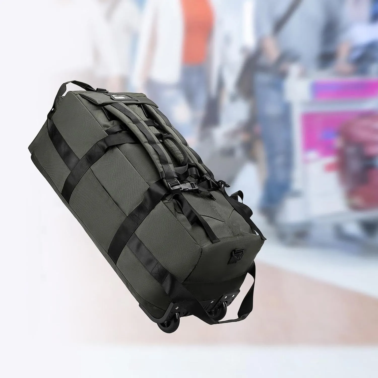 Bag Bag with Luggage Wheels, Green