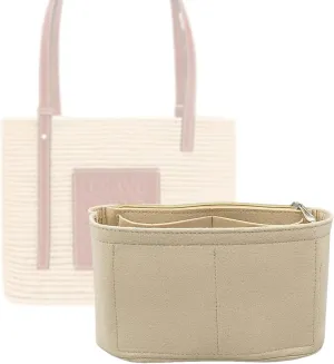Bag Organizer for Loewe Small Square Basket Bag (26.5L x 20.5H x 10D cm)|Handmade Custom Bag Insert|2mm Felt Bag Liner|Women Handbag Shaper (Style C)