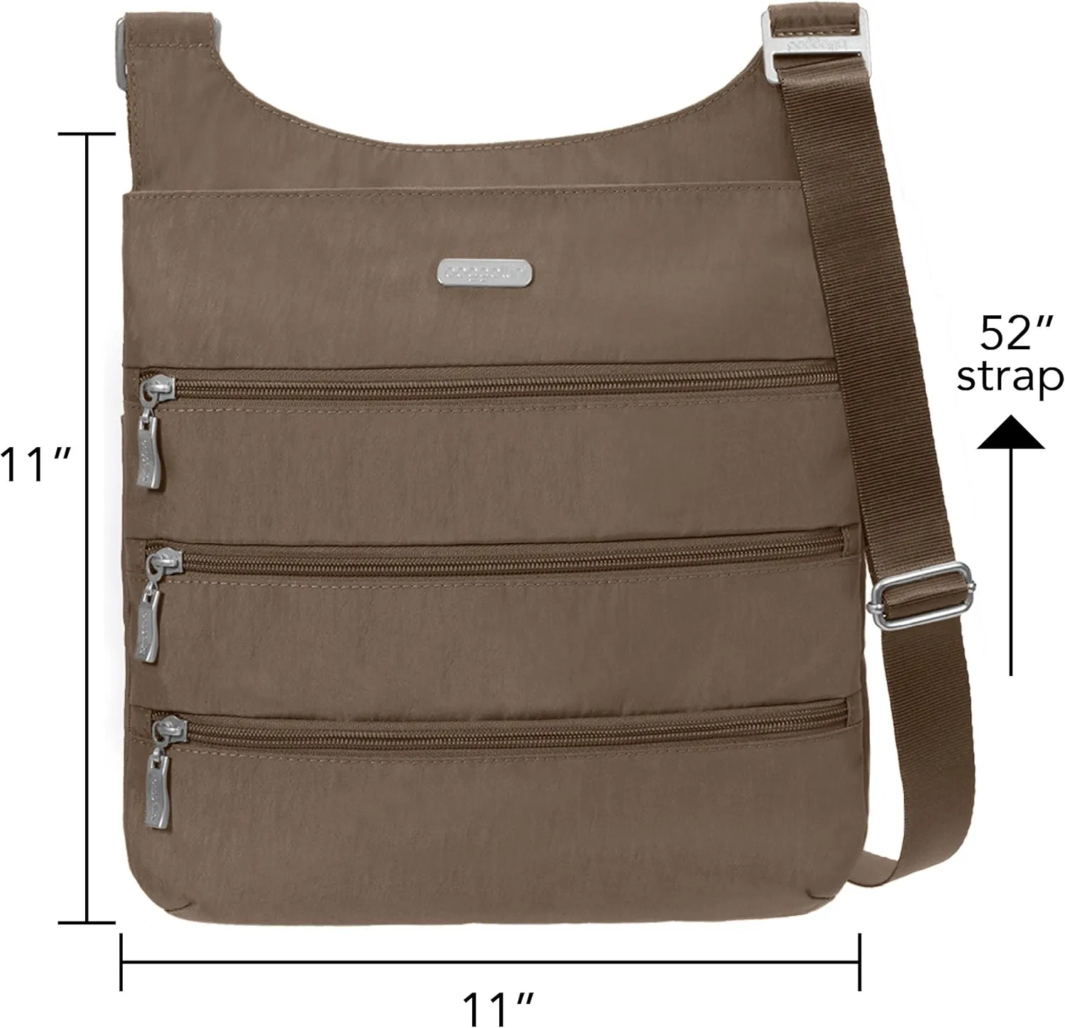 Baggallini Big Zipper Travel Crossbody Bag