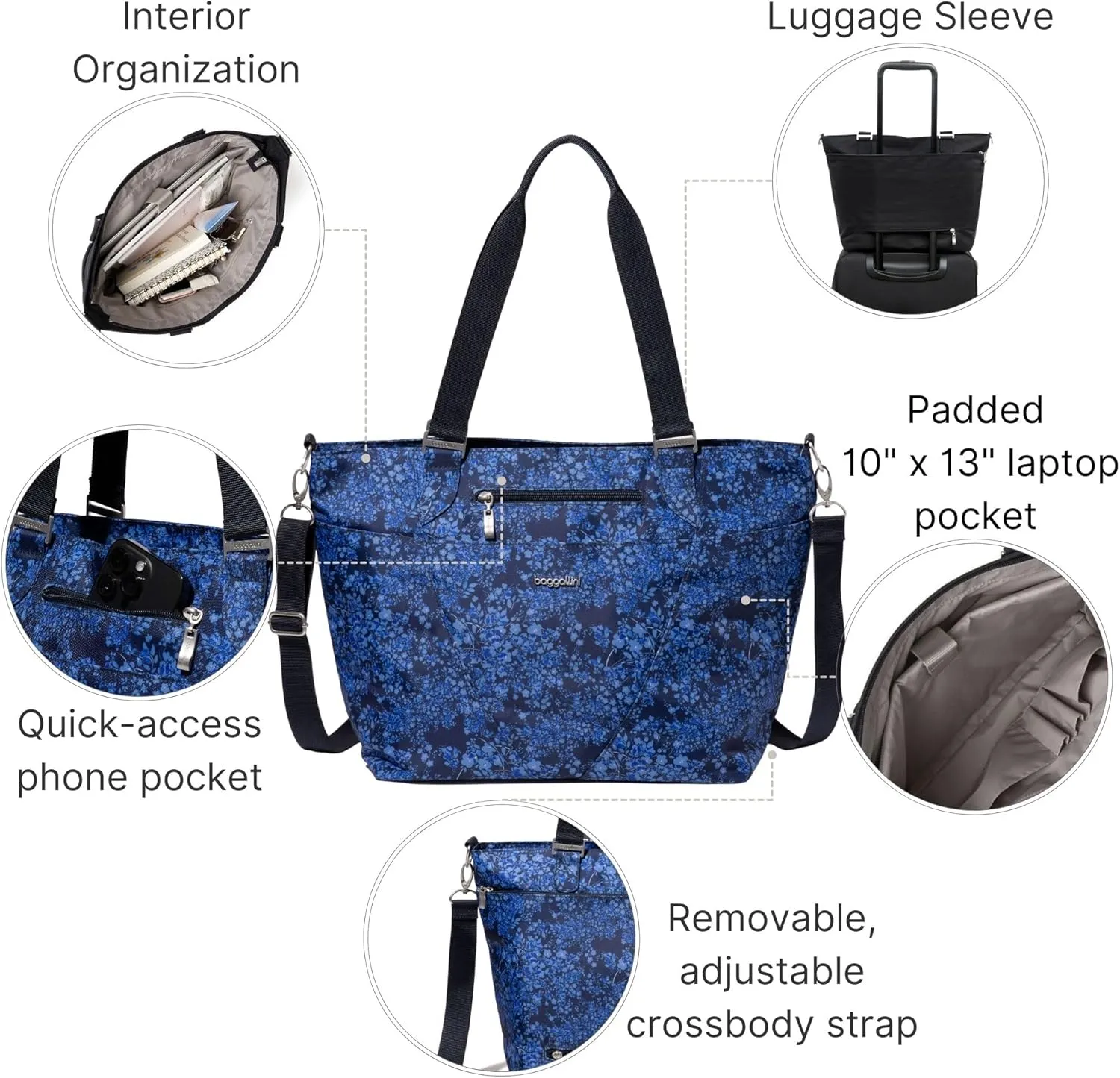 Baggallini unisex adult Avenue Tote