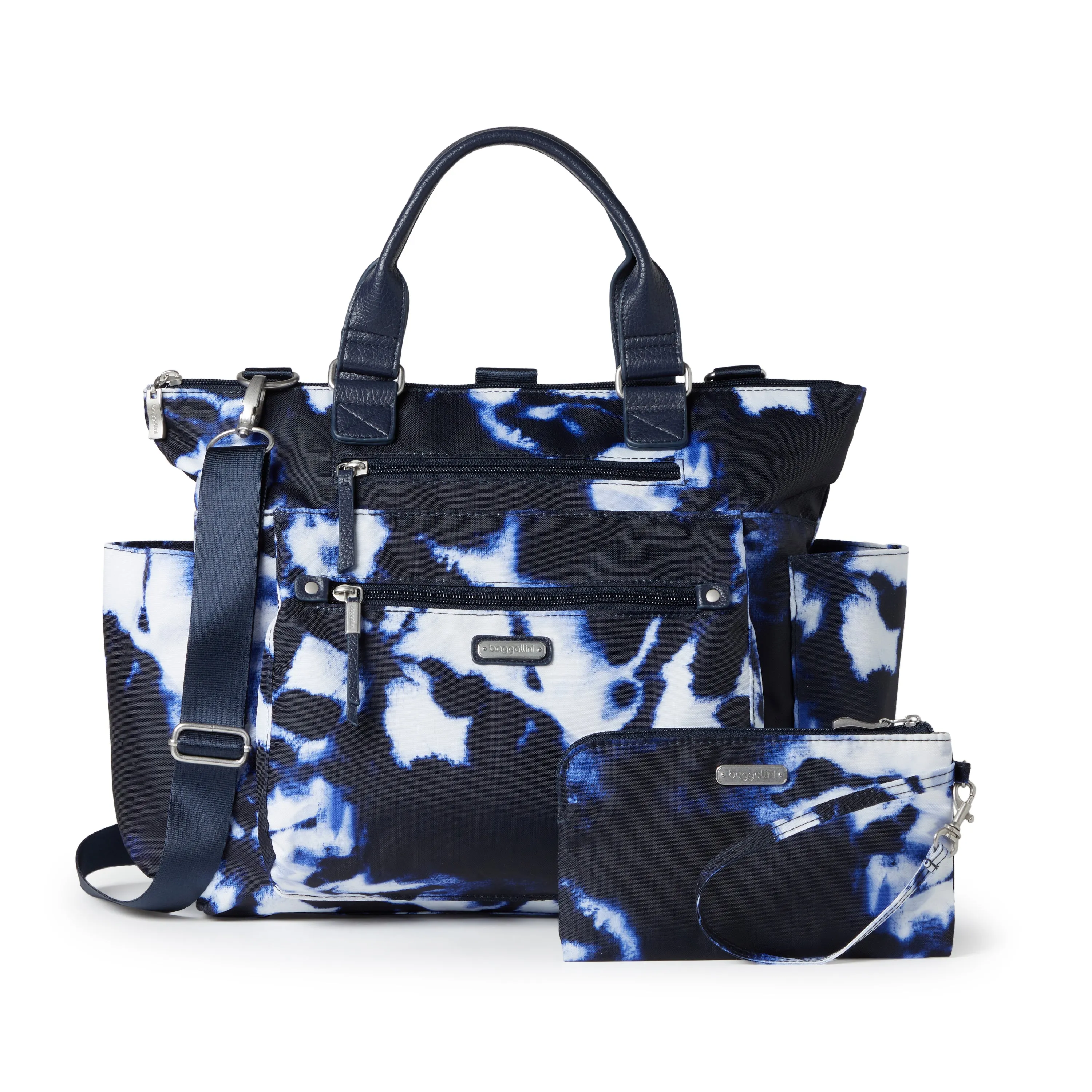 Baggallini Women's 3-in-1 Convertible Backpack with RFID Phone Wristlet