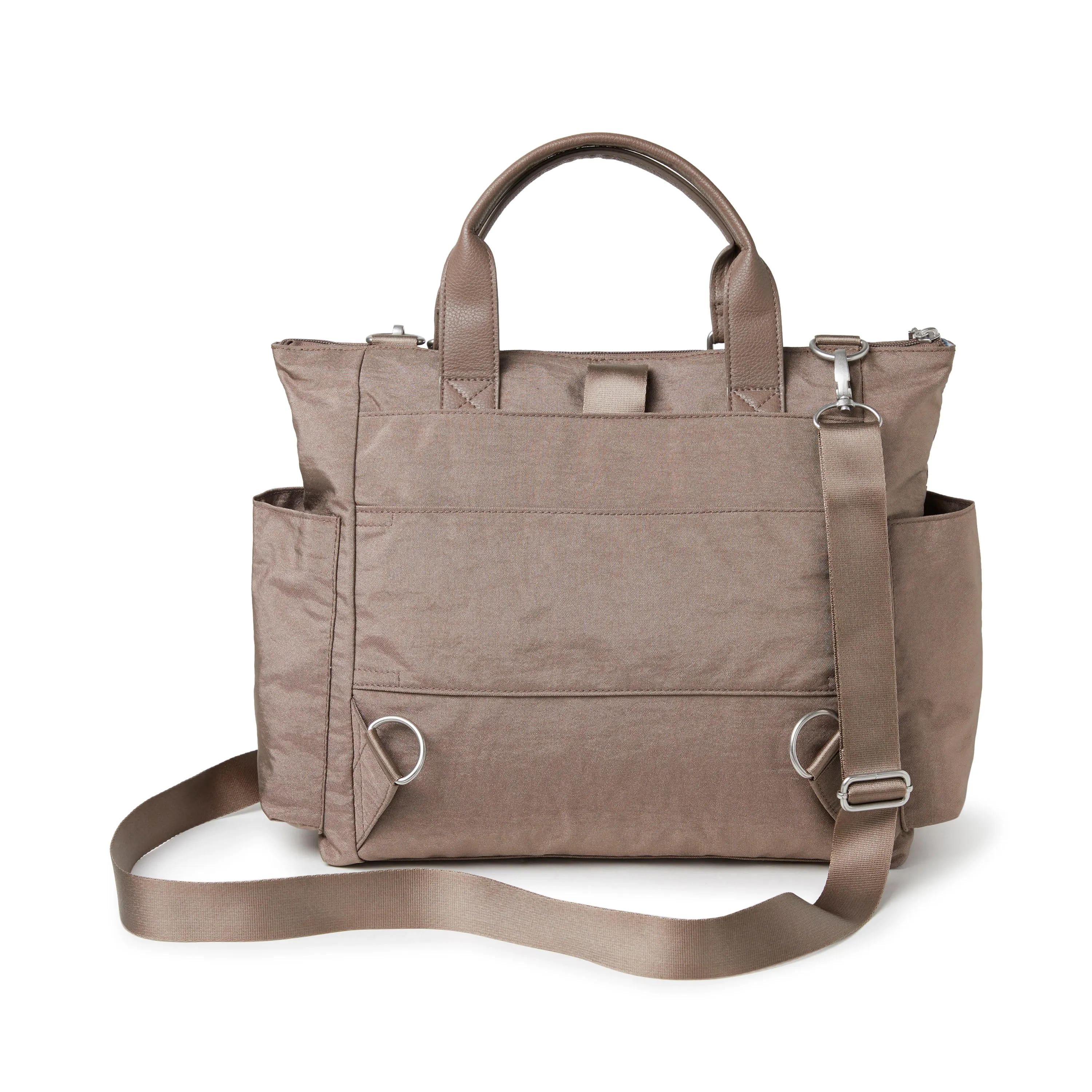 Baggallini Women's 3-in-1 Convertible Backpack with RFID Phone Wristlet