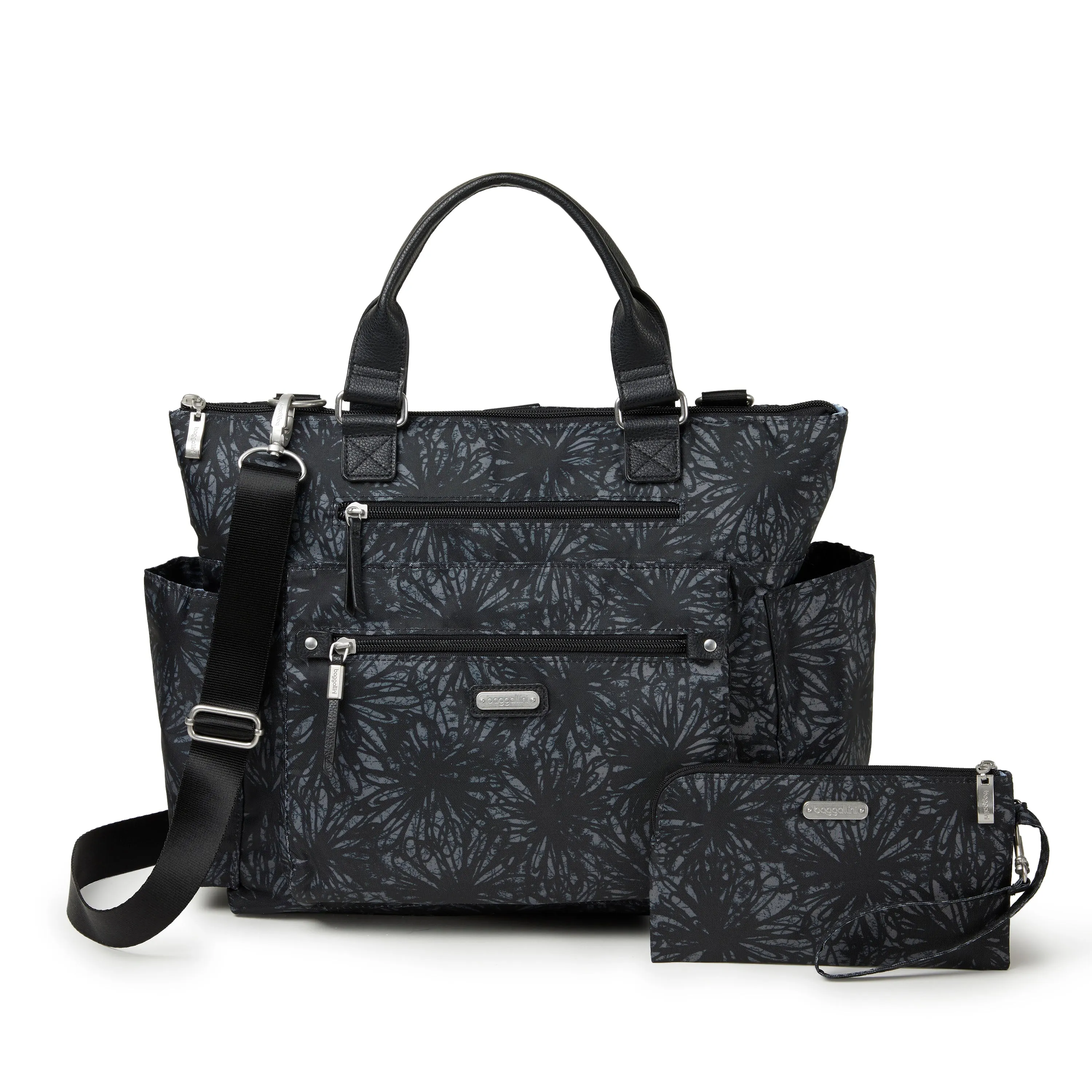 Baggallini Women's 3-in-1 Convertible Backpack with RFID Phone Wristlet