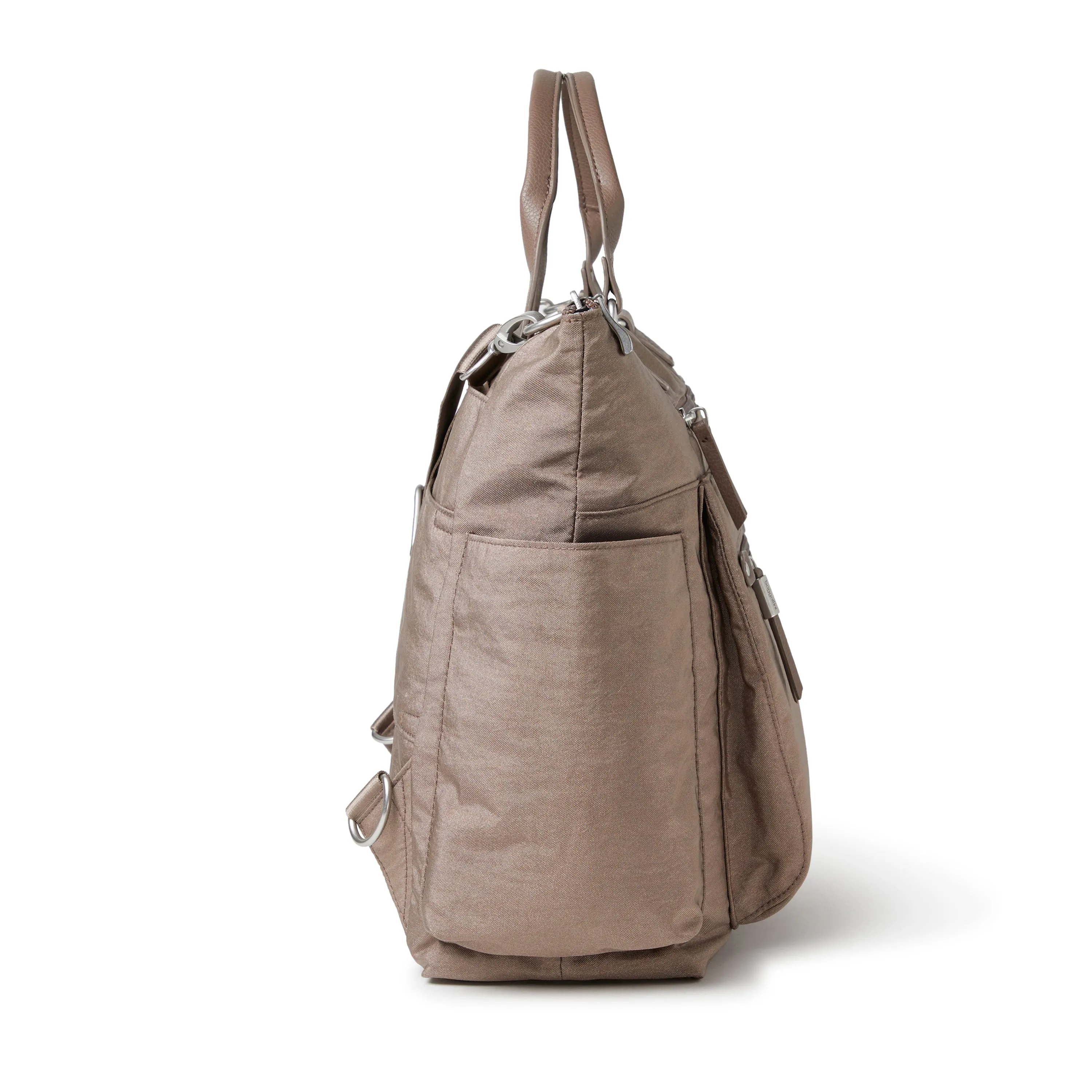 Baggallini Women's 3-in-1 Convertible Backpack with RFID Phone Wristlet