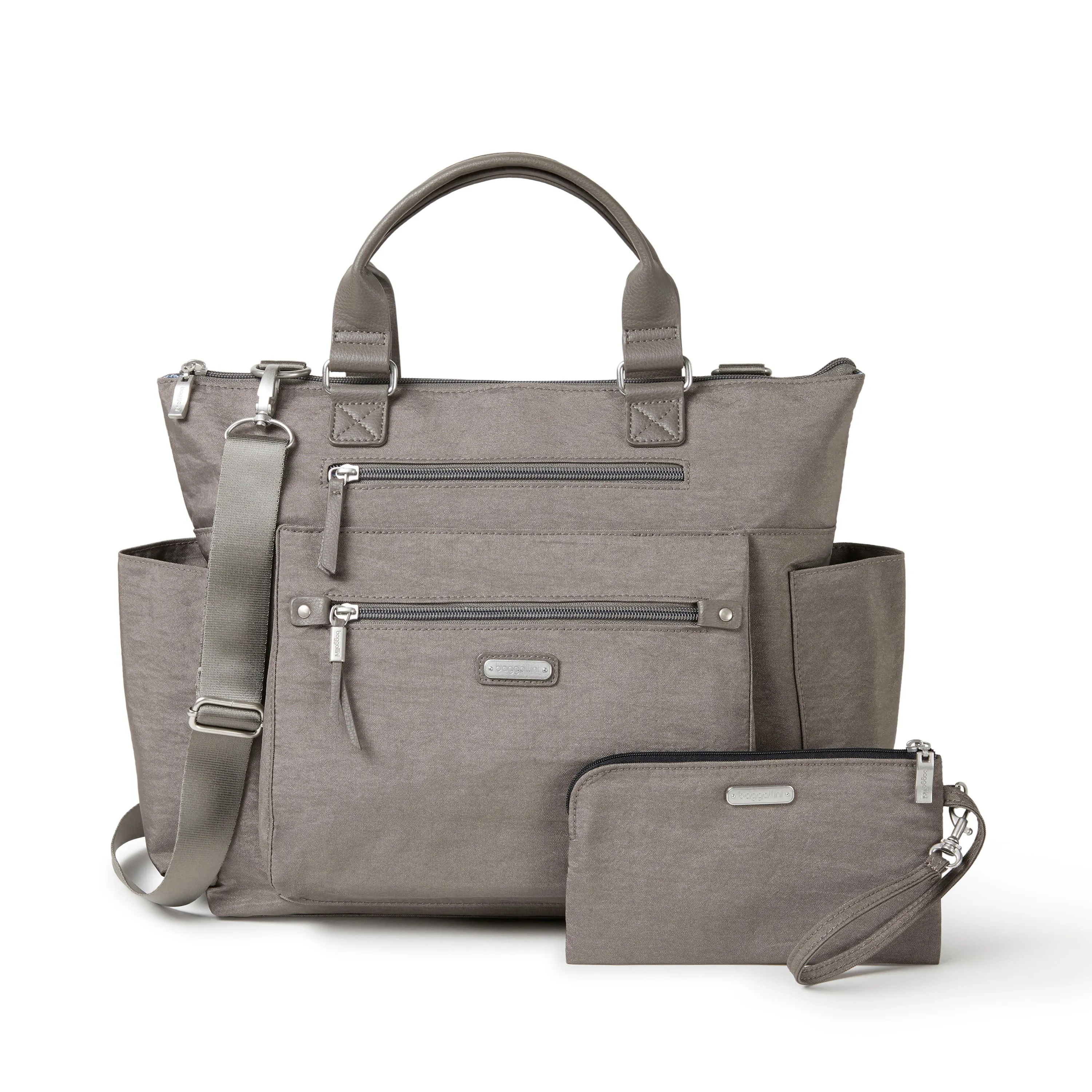 Baggallini Women's 3-in-1 Convertible Backpack with RFID Phone Wristlet