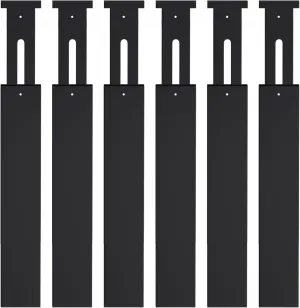Bamboo Drawer Dividers,17-22" Adjustable Kitchen Drawer Organizer for Clothes,6 Pack Expandable Drawer Organization Separators for Bedroom,Bathroom,Dresser and Office,Black