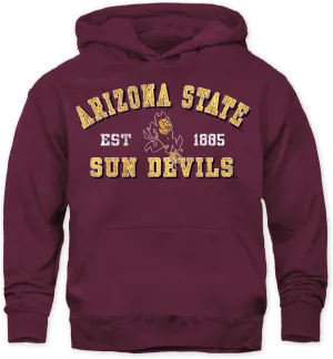 Barnesmith NCAA Unisex Youth Hooded Sweatshirt, Vintage Logo, Color