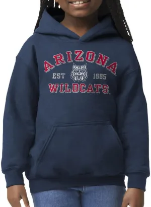 Barnesmith NCAA Unisex Youth Hooded Sweatshirt, Vintage Logo, Color