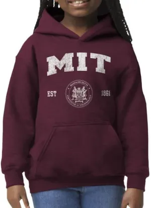 Barnesmith NCAA Unisex Youth Hooded Sweatshirt, Vintage Logo, Color