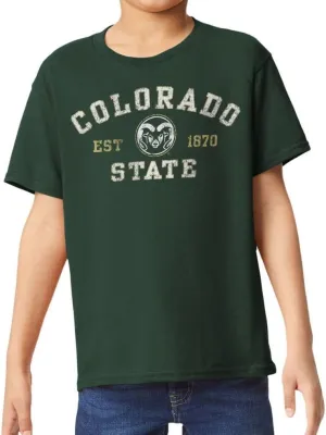 Barnesmith NCAA Unisex Youth Short-Sleeve T-Shirt, 100% Cotton, Vintage Logo, Color