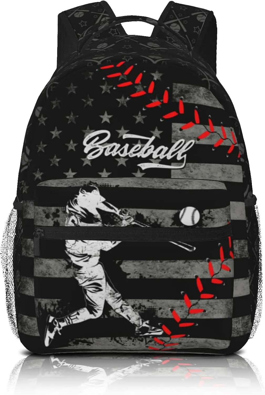 Baseball School Backpack for Boys Sports Theme Boys Backpack School Bag for Elementary Middle School Sports Travel Bookbag Age 6-18 Teen Kids