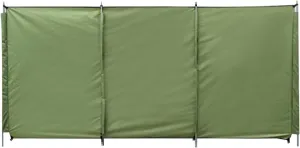 Beach Wind Blocker, Wind Blocker 4.6x9.8 Feet Oxford Cloth Beach Wind Blocker Set with Support Pole, 3 Sections Sun Shelter Lightwieght Privacy Screen for Camping Trips, Privacy Screen