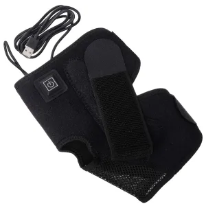 BESTYASH Heated Ankle Support Brace for Injury Hot Therapy Compression Wrap with Heat Settings Soft Breathable Protector for Ankle Fatigue Sprains and Relief
