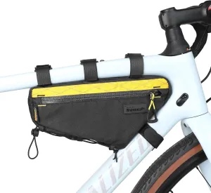 Bicycle Frame Bag Bike Triangle Bag Waterproof Bike Bag 1.7L with Dual Side Mesh Pockets for MTB Road Bike Cycling Commuting and Outdoor Adventures