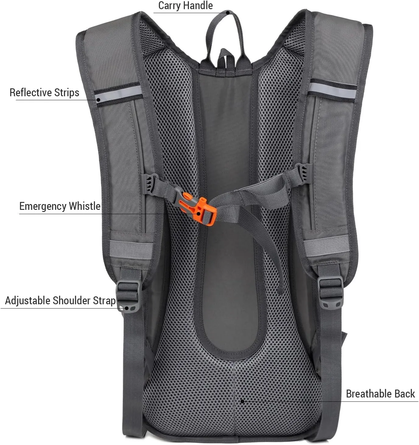 Biking Backpack Hiking Hydration Bag Bike Helmet Adventure Pack Multi Sport Water Bladder Pack 20L for Outdoor Cycling