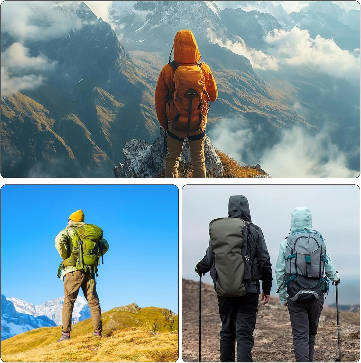 Biking Backpack Hiking Hydration Bag Bike Helmet Adventure Pack Multi Sport Water Bladder Pack 20L for Outdoor Cycling
