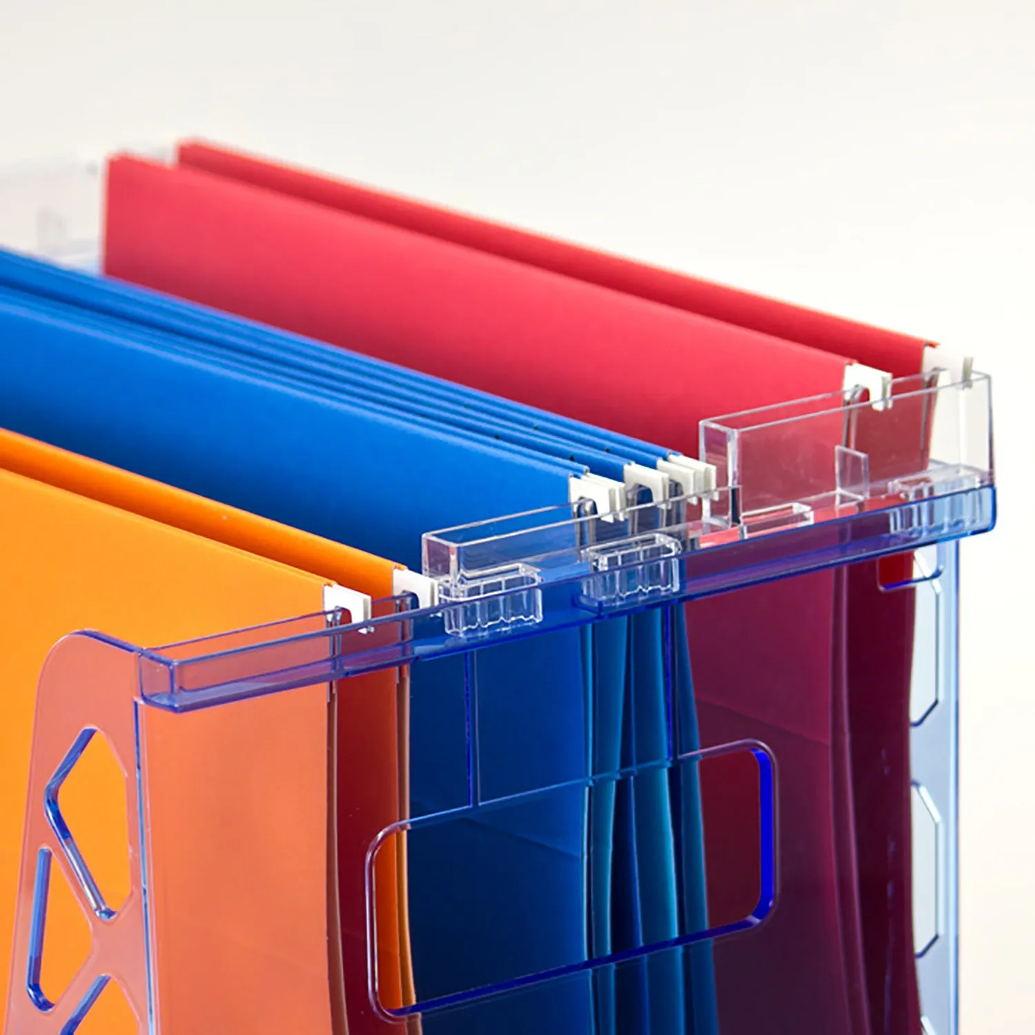 Blue Glacier™ Desktop File Organizer, Transparent Blue
