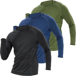 BOOMCOOL 3 Pack Long Sleeve Compression Shirts for Men Workout Clothes Gym T Shirt for Rash Guard Sports Undershirt