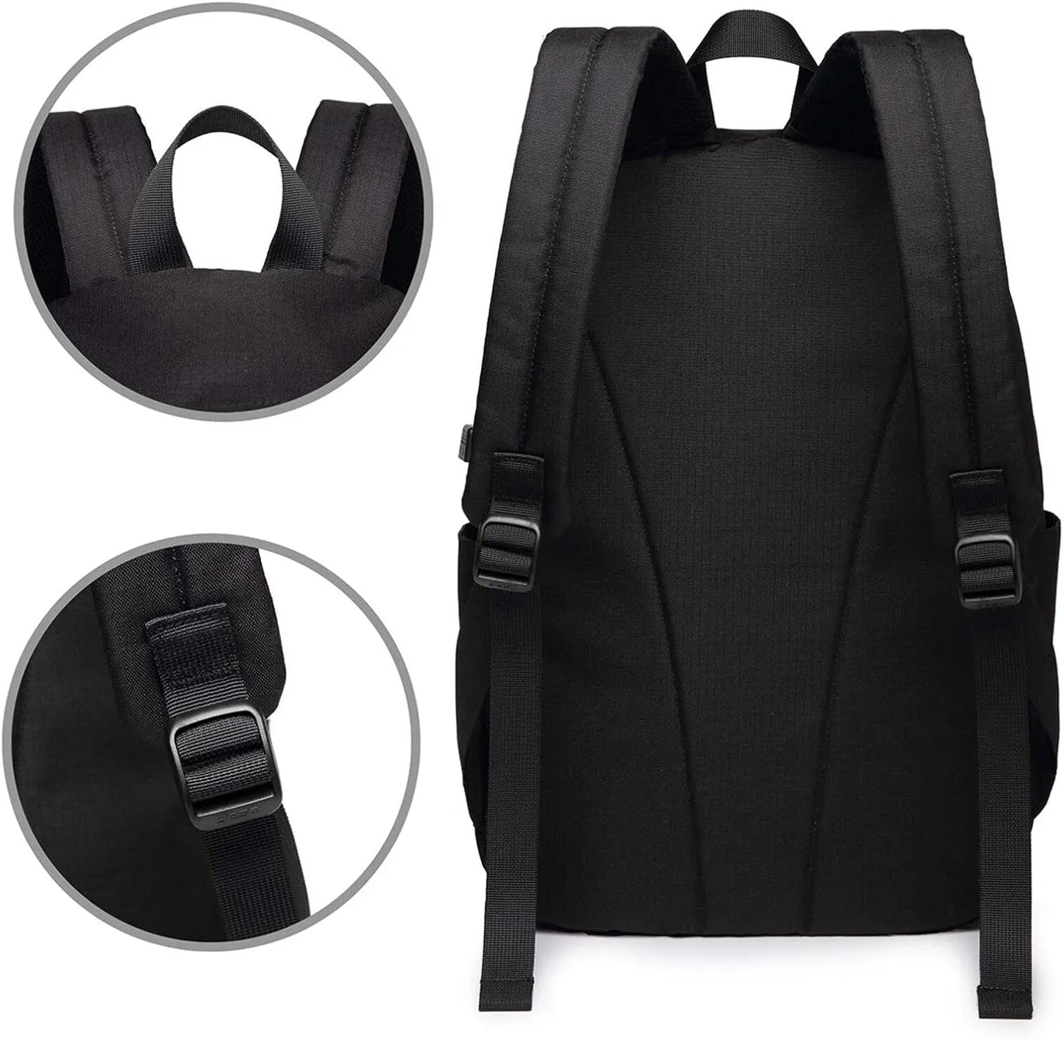 Boston Terrier Travel Laptop Backpack - Durable Business Laptops Backpack with USB Charging Port