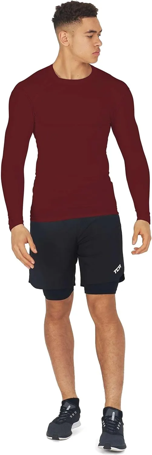 Boys' Compression Shirts Long Sleeve Youth Athletic Workout Top, Base Layer Sports Kids Undershirt - Crew Neck