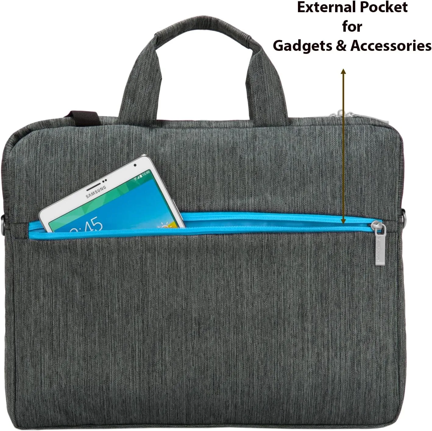 BPC 15 inch Laptop Shoulder Bag for MacBook Pro M2, Acer Aspire 7, Dell XPS 15, HP Spectre, Lenovo Yoga, Flex 15, Surface 4