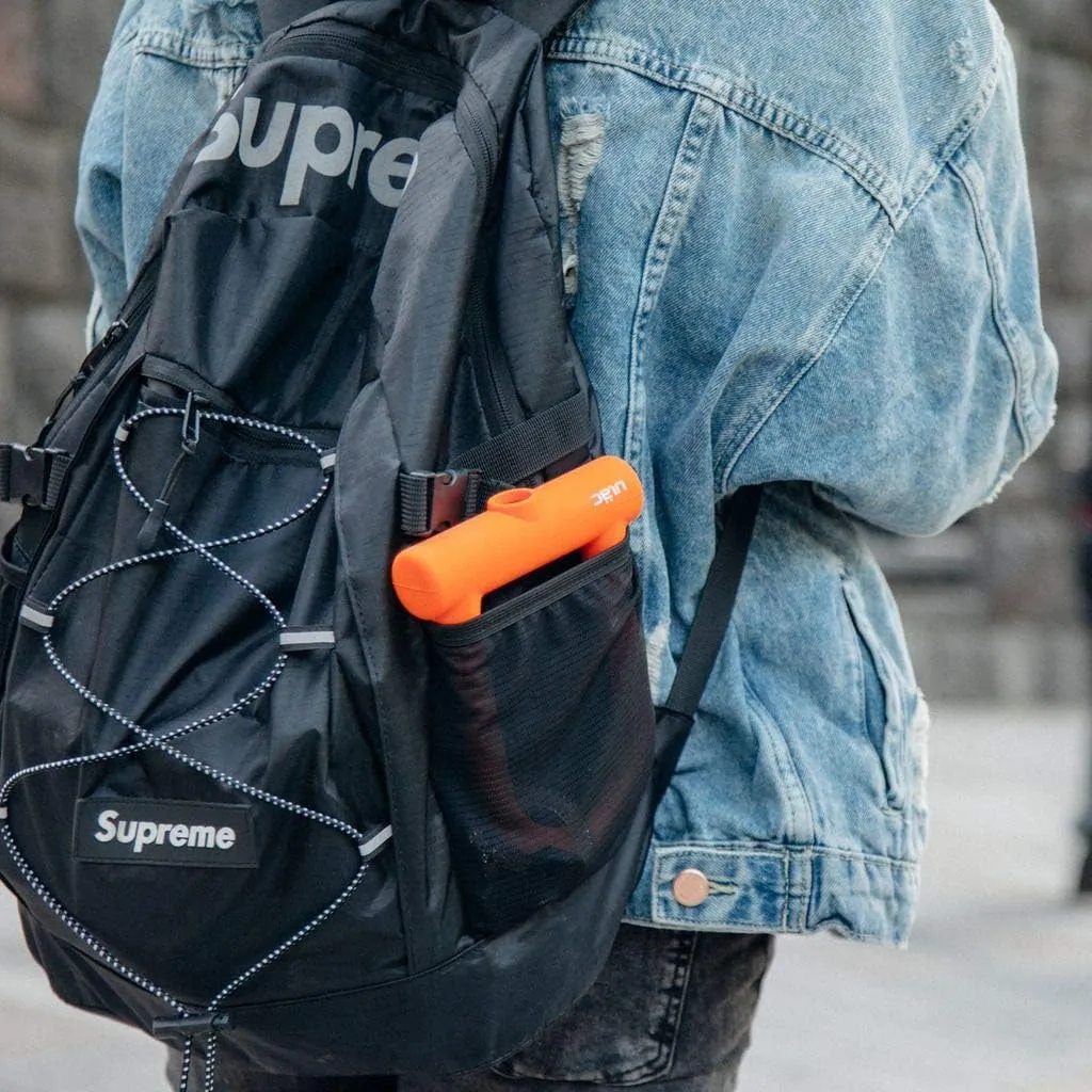 Brooklyn Featherweight Alloy Bike U-Lock, with Transportation Bracket System for Versatile Carrying (Orange)