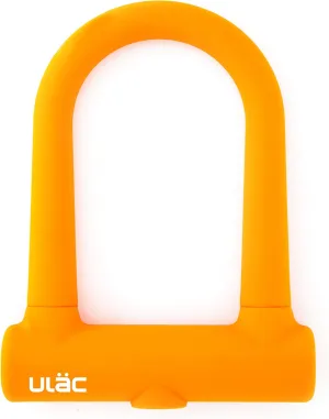 Brooklyn Featherweight Alloy Bike U-Lock, with Transportation Bracket System for Versatile Carrying (Orange)
