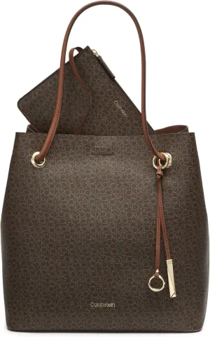 Calvin Klein Gabrianna Monogram North/South Key Item Tote