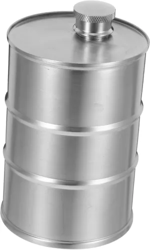 Camping Hip Flask 750ml Beer Barrel Wine Flask Stainless Steel for Outdoor Adventures