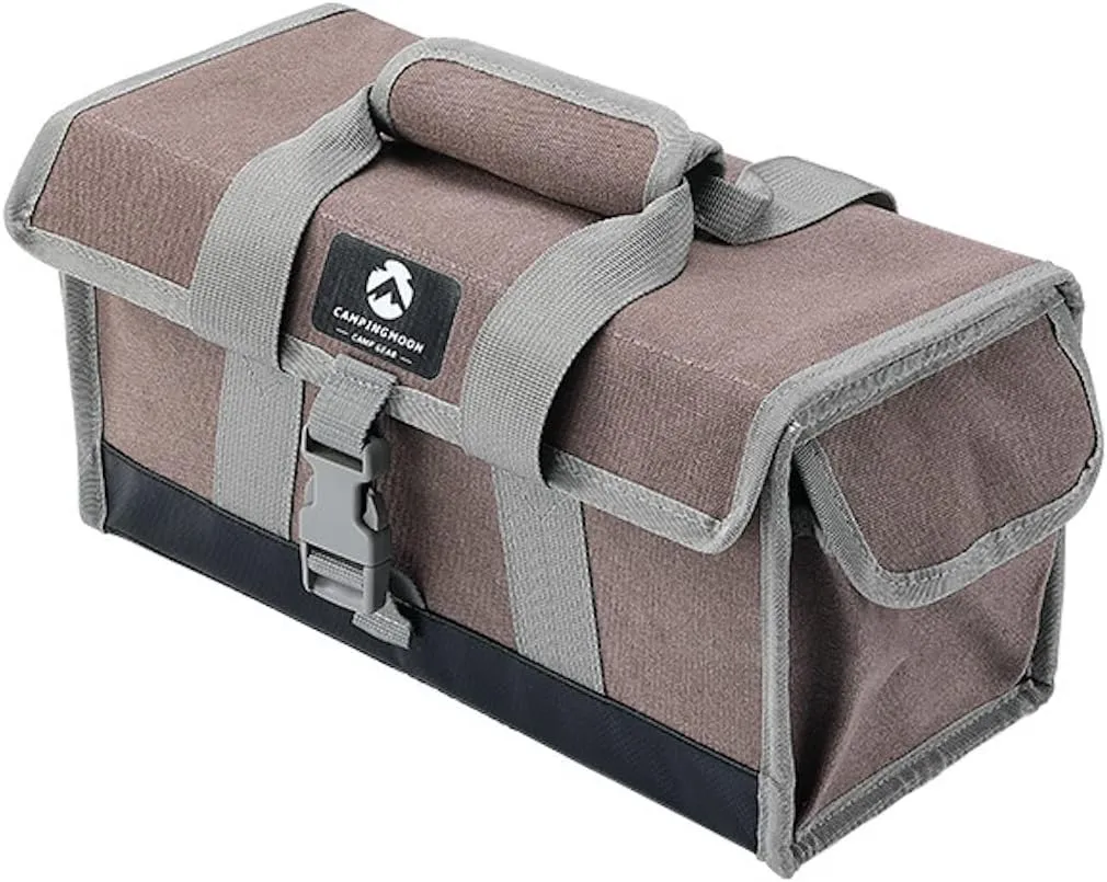 CAMPINGMOON 13.8-inch Bottom Waterproof Outdoor Camping Tent Stakes Hammer Multi-Container Storage Bag B-150C