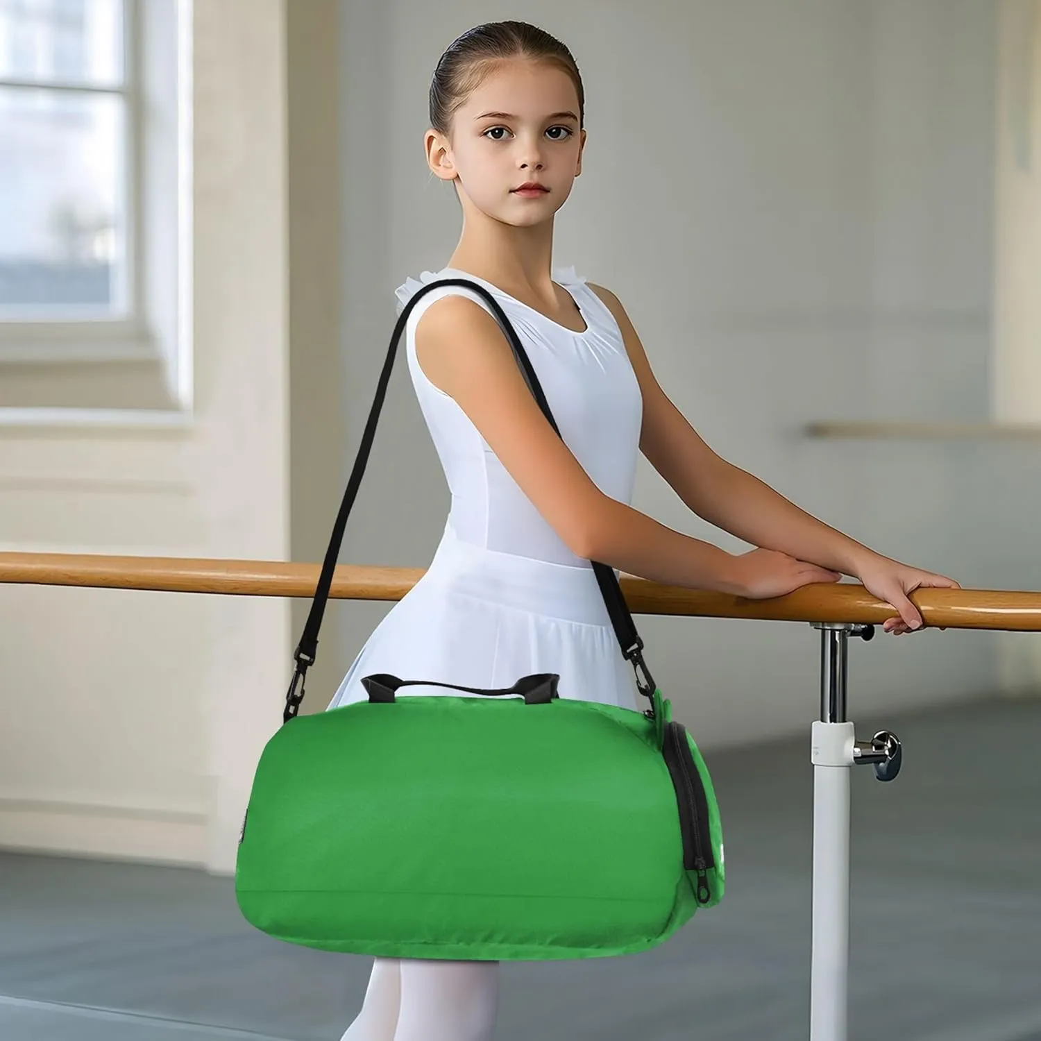 Carry on Duffel Bag Boy Weekender Overnight Mint Green Travel Duffle Bags Girls Tote Duffle Bag for Kids