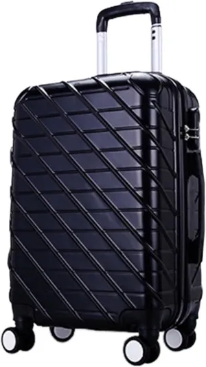 Carry-on Suitcase Luggage Carry On Luggage with Spinner Wheels Luggage Travel Suitcase Hardshell Lightweight Carry-on Suitcases Carry On Luggages,Sliver-24inch (Black 20inch)