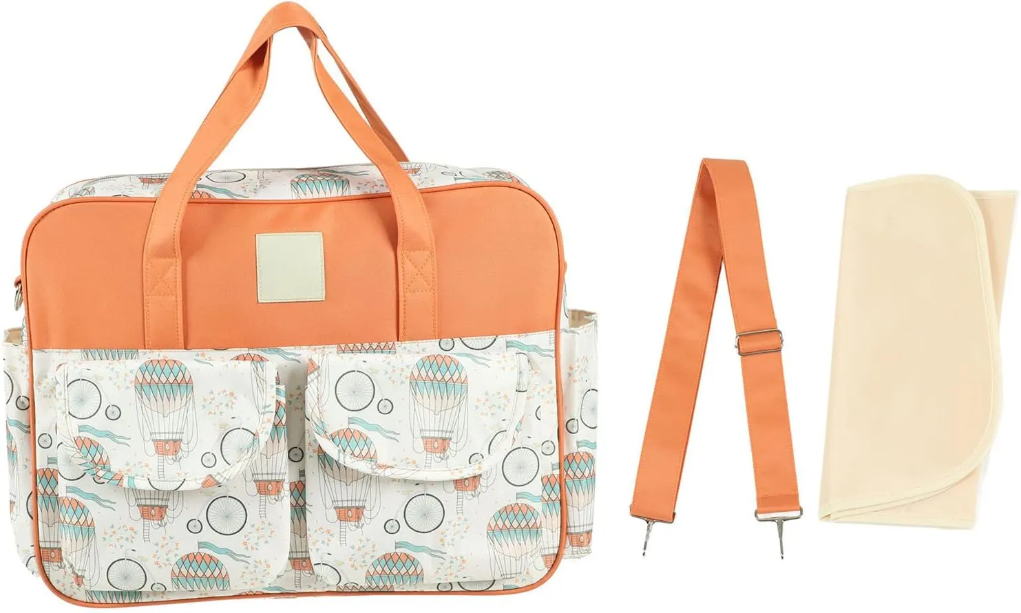 CDQL Messenger Bag Waterproof Portable Large Capacity Shoulder Mommy Messenger Bag for Pregnant Woman(Hot Balloon)