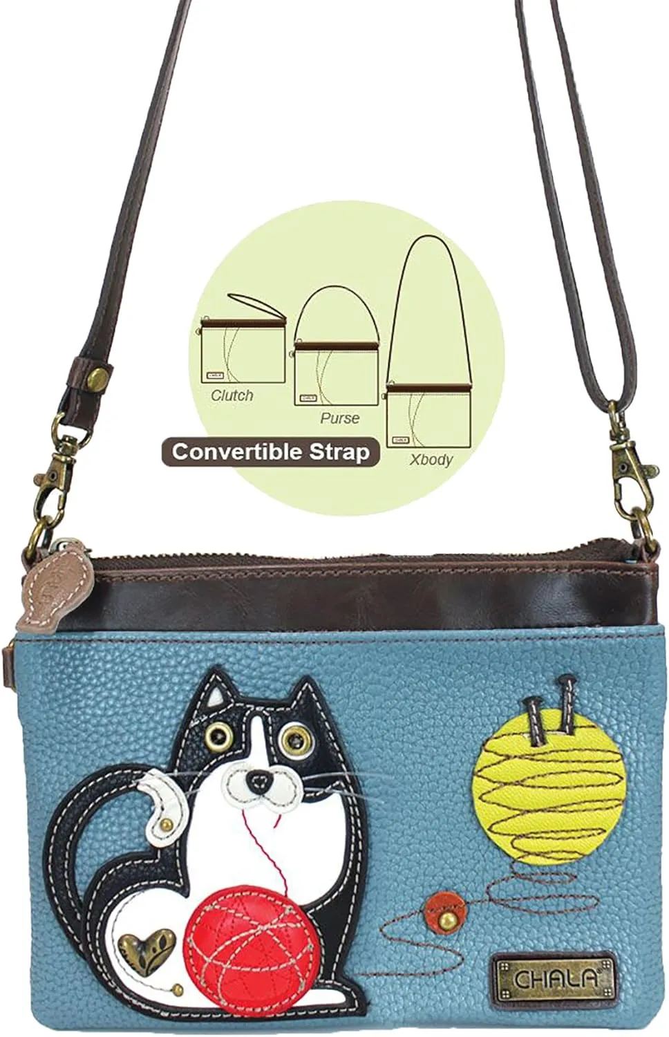 CHALA Mini Crossbody/Purse with Convertible Strap Stylish, Compact, Versatile