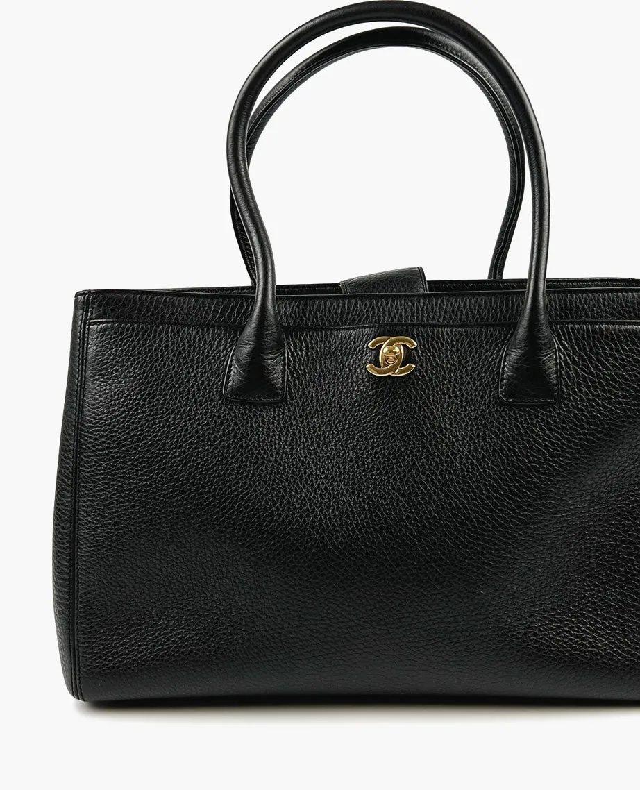 Chanel Black Caviar Leather Executive Cerf Tote Bag GHW