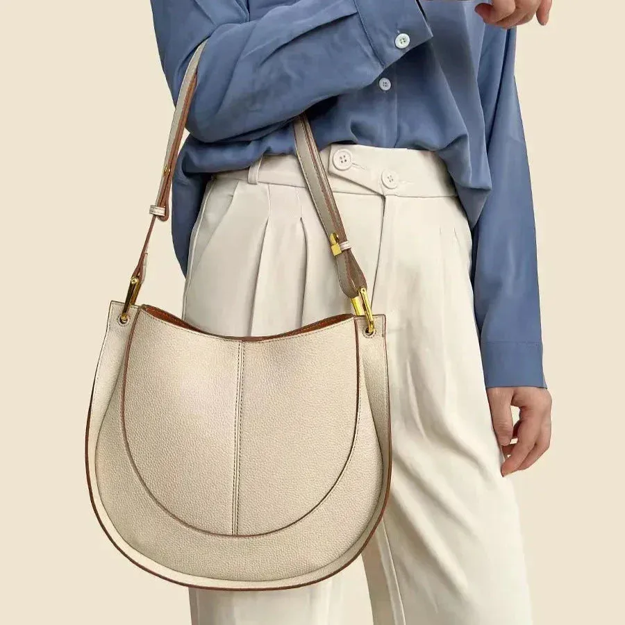 Chaya | Women's Leather Crossbody Messenger Saddle Bag
