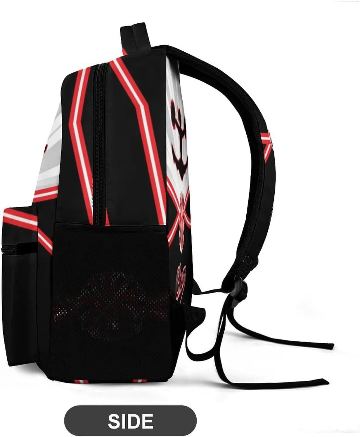 Cheerleading Backpack for Kids Girls Boys School, 16 Inches Cute Cheer Theme Bookbag, Adjustable, Lightweight, Large Capacity, Colorful Daily Casual Backpacks