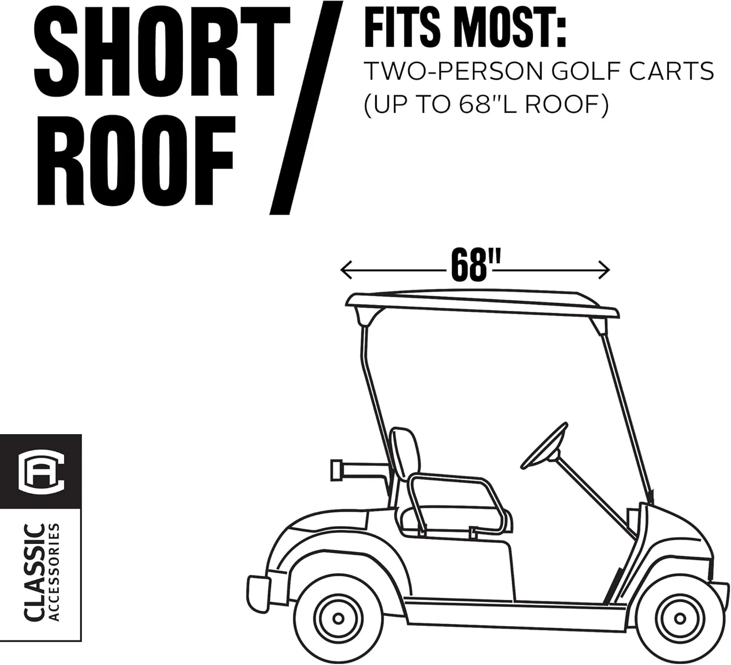 Classic Accessories Fairway Golf Cart Travel Enclosure