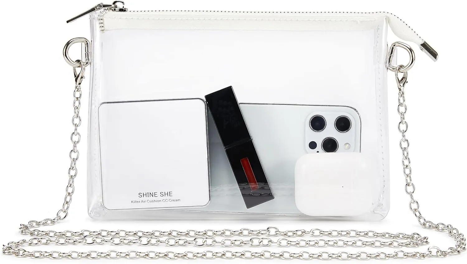 Clear Bag Stadium Approved: Suit for Quick Security Check - Small Transparent Purse for Women