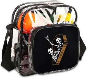 Clear Crossbody Bag Stadium Approved for Women and Men Transparent Messenger Shoulder Bag Clear Purse Bag