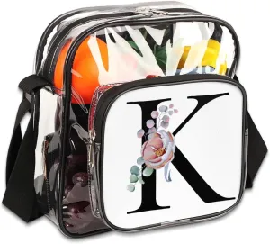 Clear Crossbody Bag Stadium Approved for Women and Men Transparent Messenger Shoulder Bag Clear Purse Bag