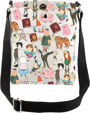 CMNIM G Fals Character Crossbody Bags G Fals Journal Inspired Adjustable Shoulder Bag for Bill C Fans Anime Gifts