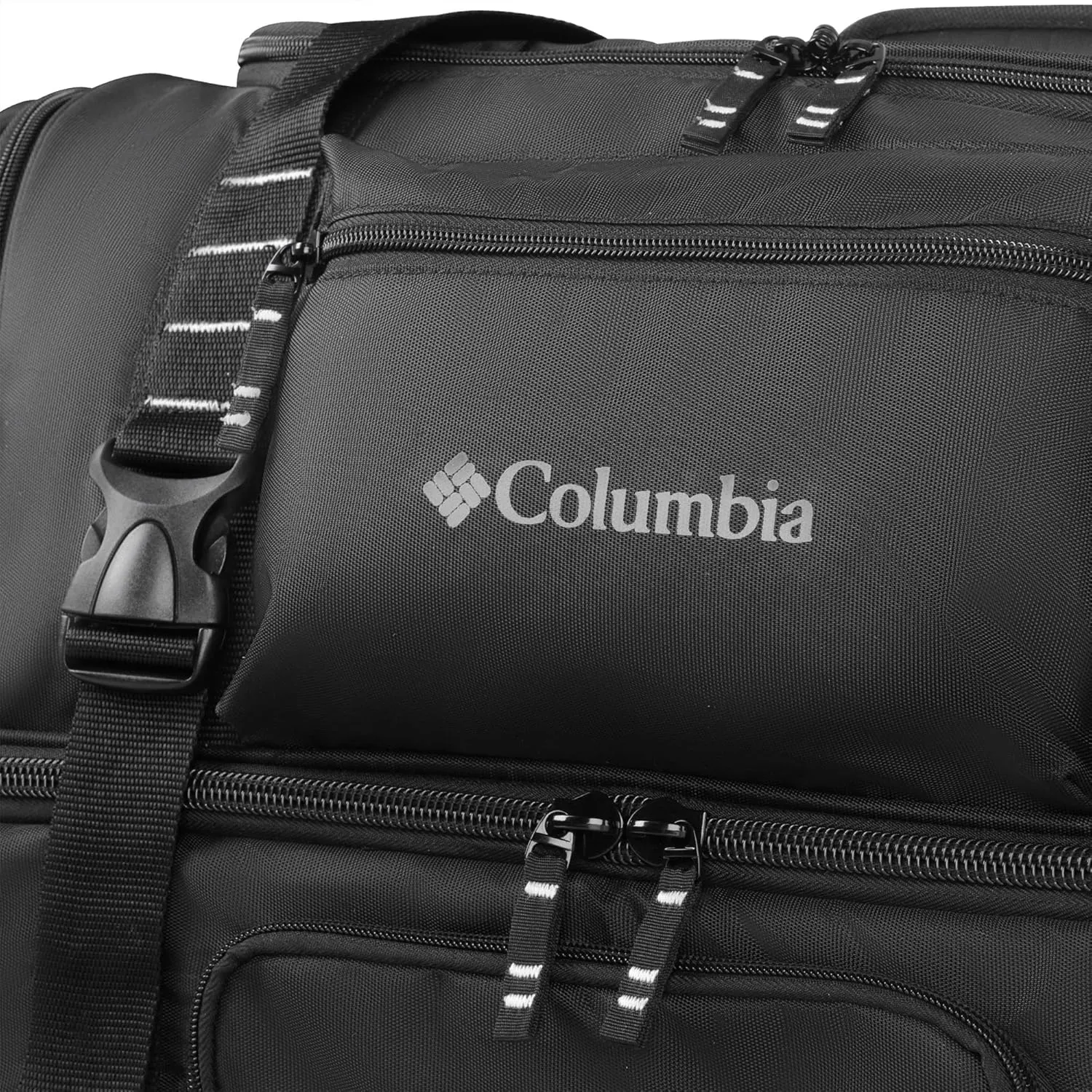 Columbia 22" Drop Bottom Wheeled Travel Duffle Bag, Black