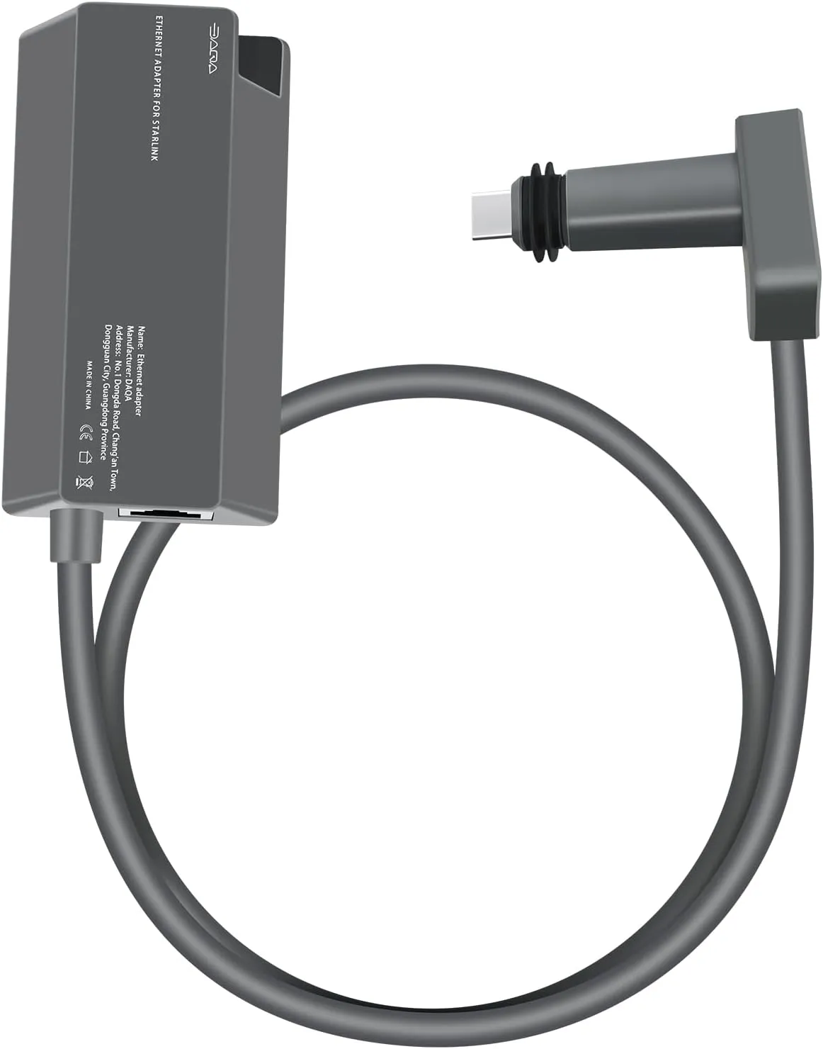 Compatible with Starlink Ethernet Adapter, for Starlink V2, Compatible with Starlink Internet Kit Satellite, for Starlink Adapter to RJ45 WiFi Router, Connection for Starlink Gen 2